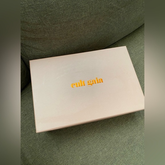 Cult Gaia Acrylic Ark clutch bag Tortoise New with Box - Picture 4 of 6